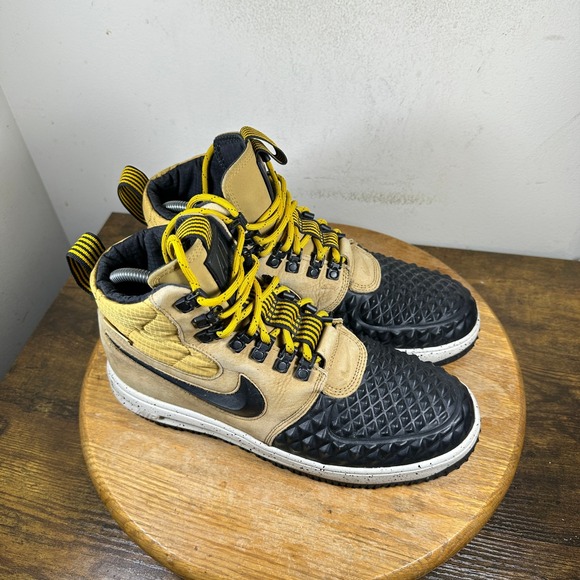 Nike Lunar Force 1 Duckboot Metallic Gold Men's Boots Size 8.5 916682-701